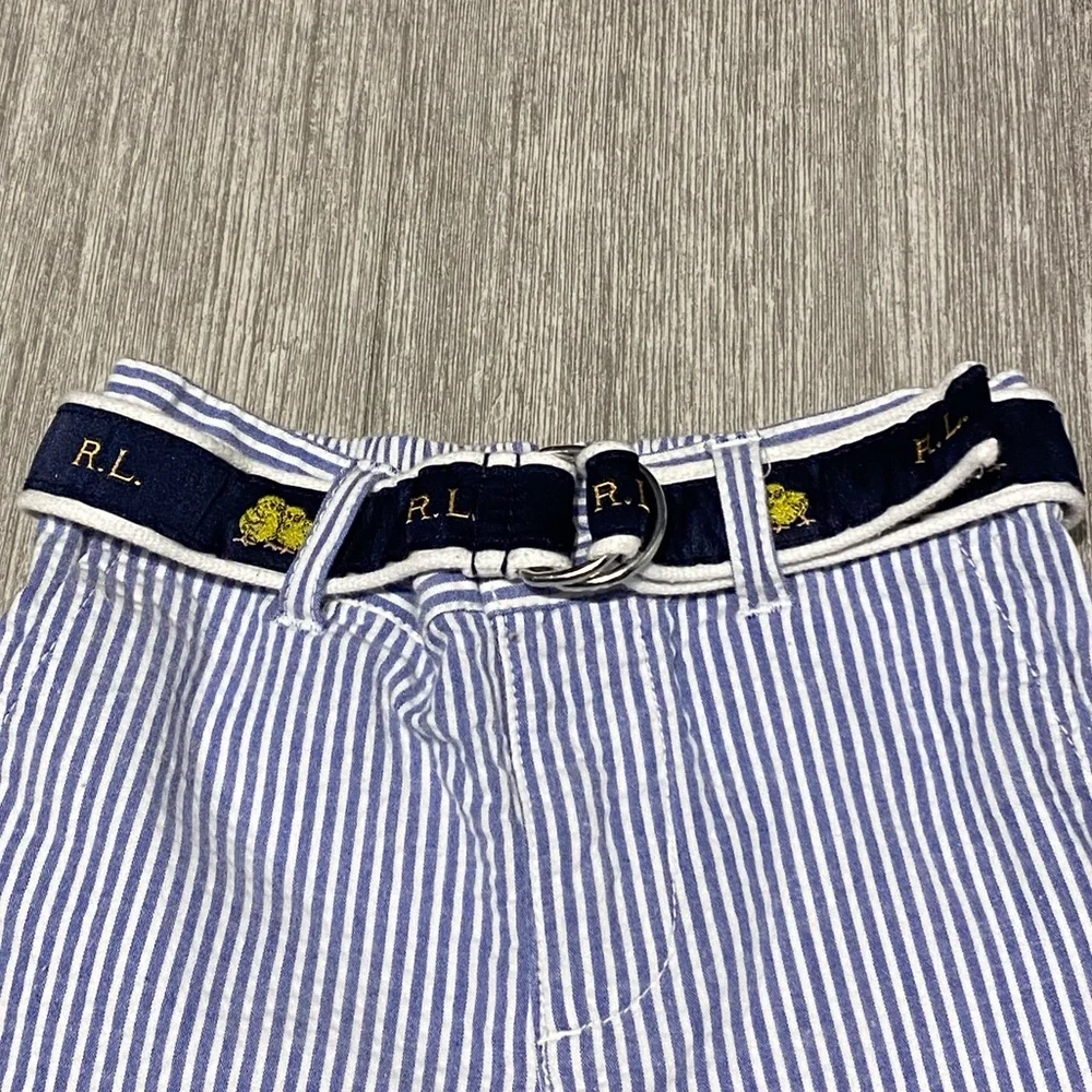 Ralph Lauren Toddler Pinstripe Belted pants